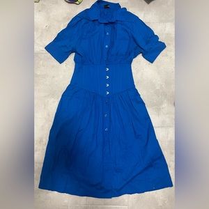 Cobalt blue, knee length Jean Paul Gaultier dress